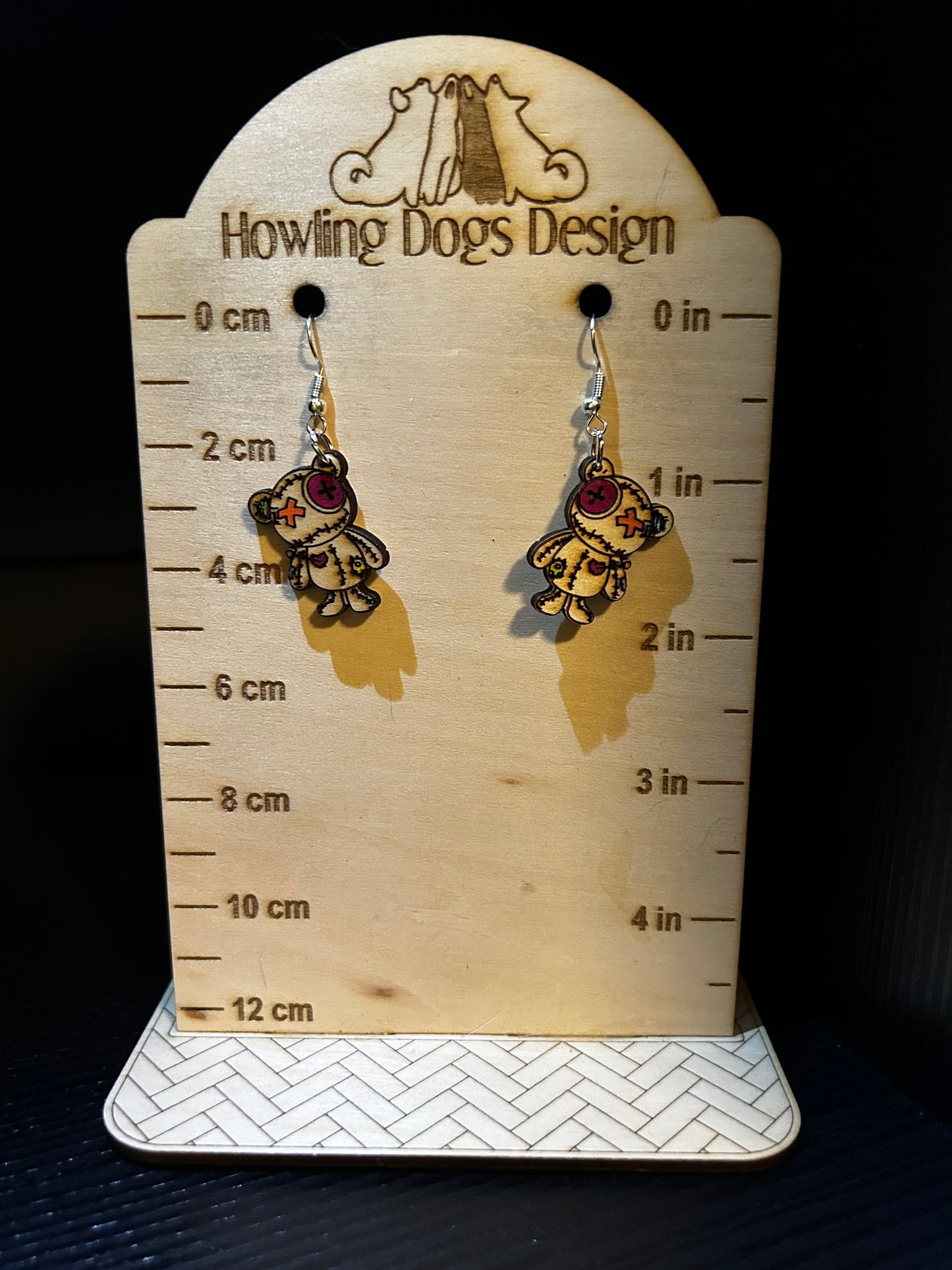 Small Voodoo Bear Earrings