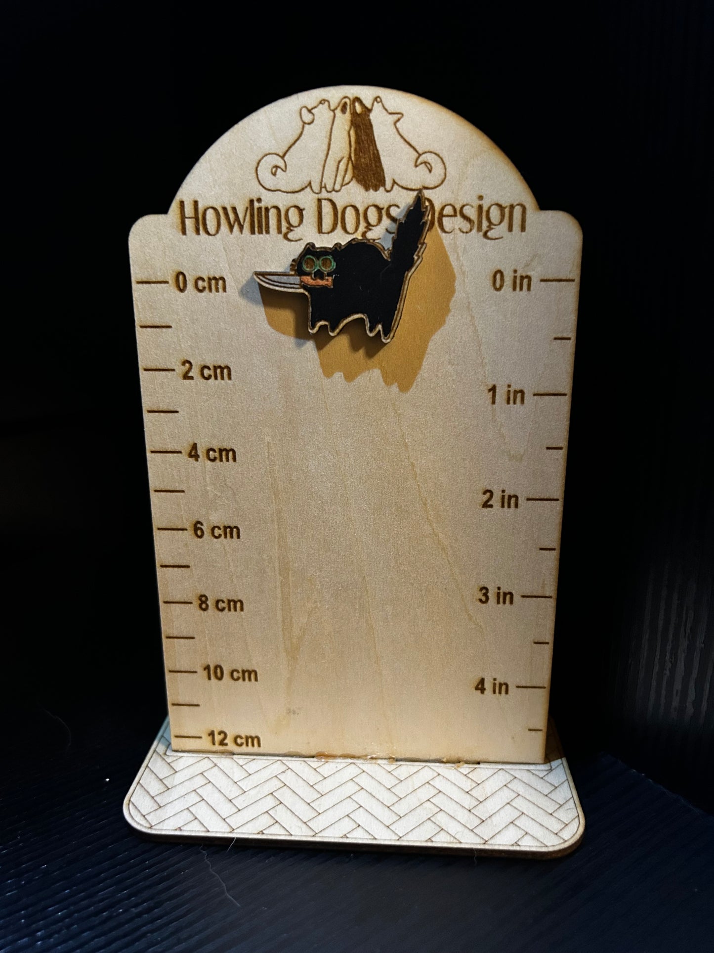 Cat with a Knife Pin