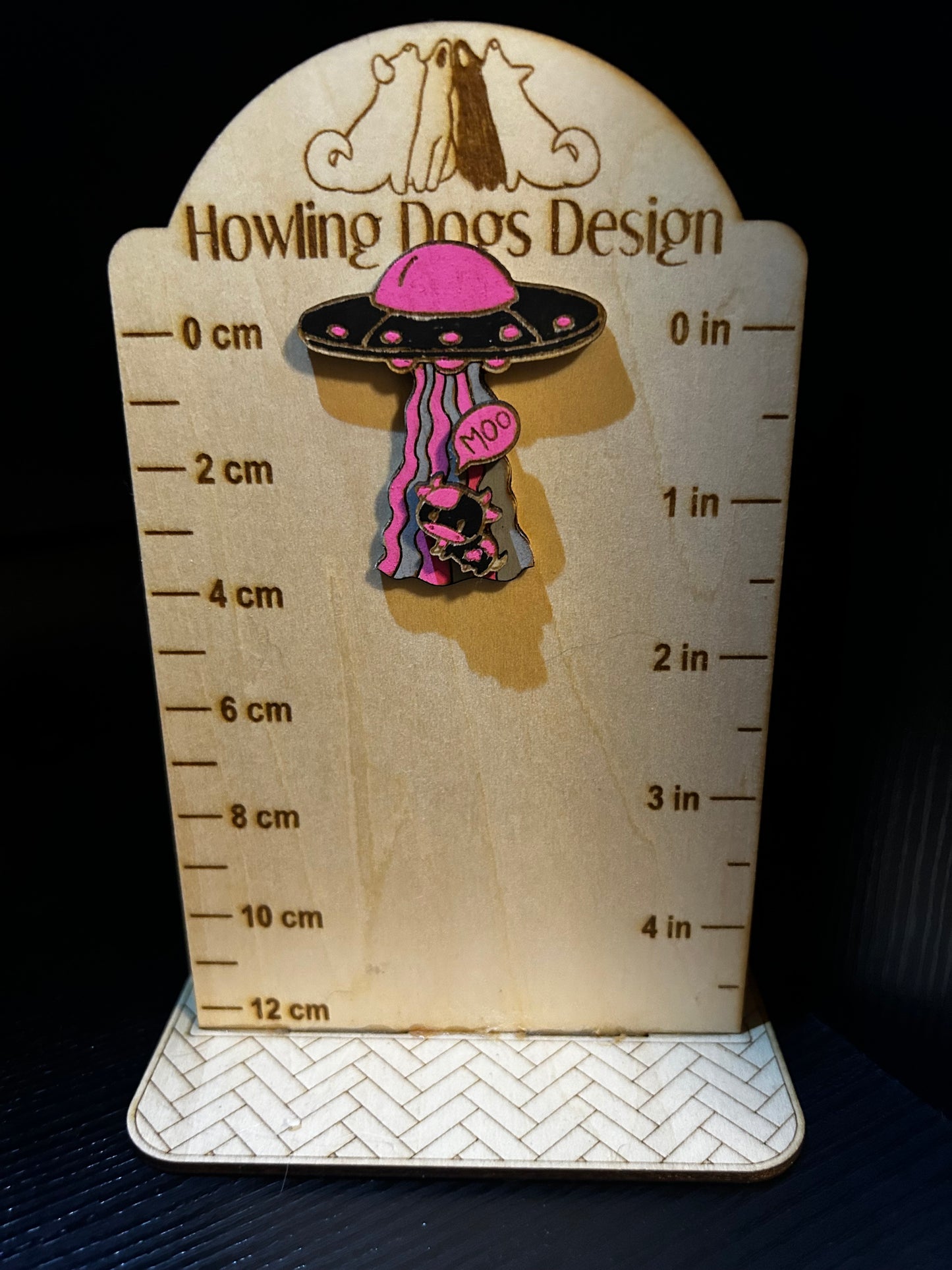 Cow Abduction Pin