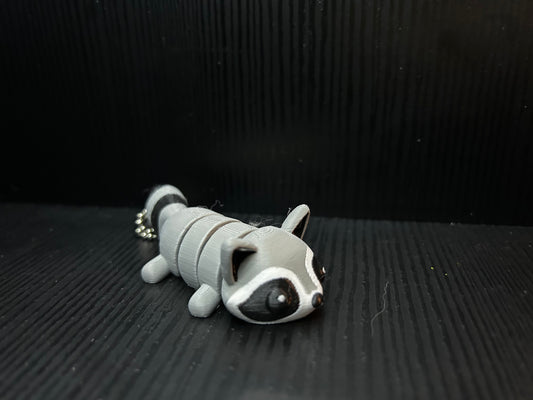 Articulated Raccoon Keychain