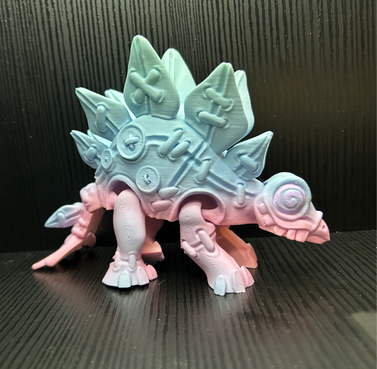 Articulated “stuffed” Stegosaurus