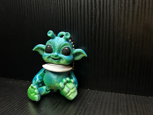 Articulated Baby Alien Keychain