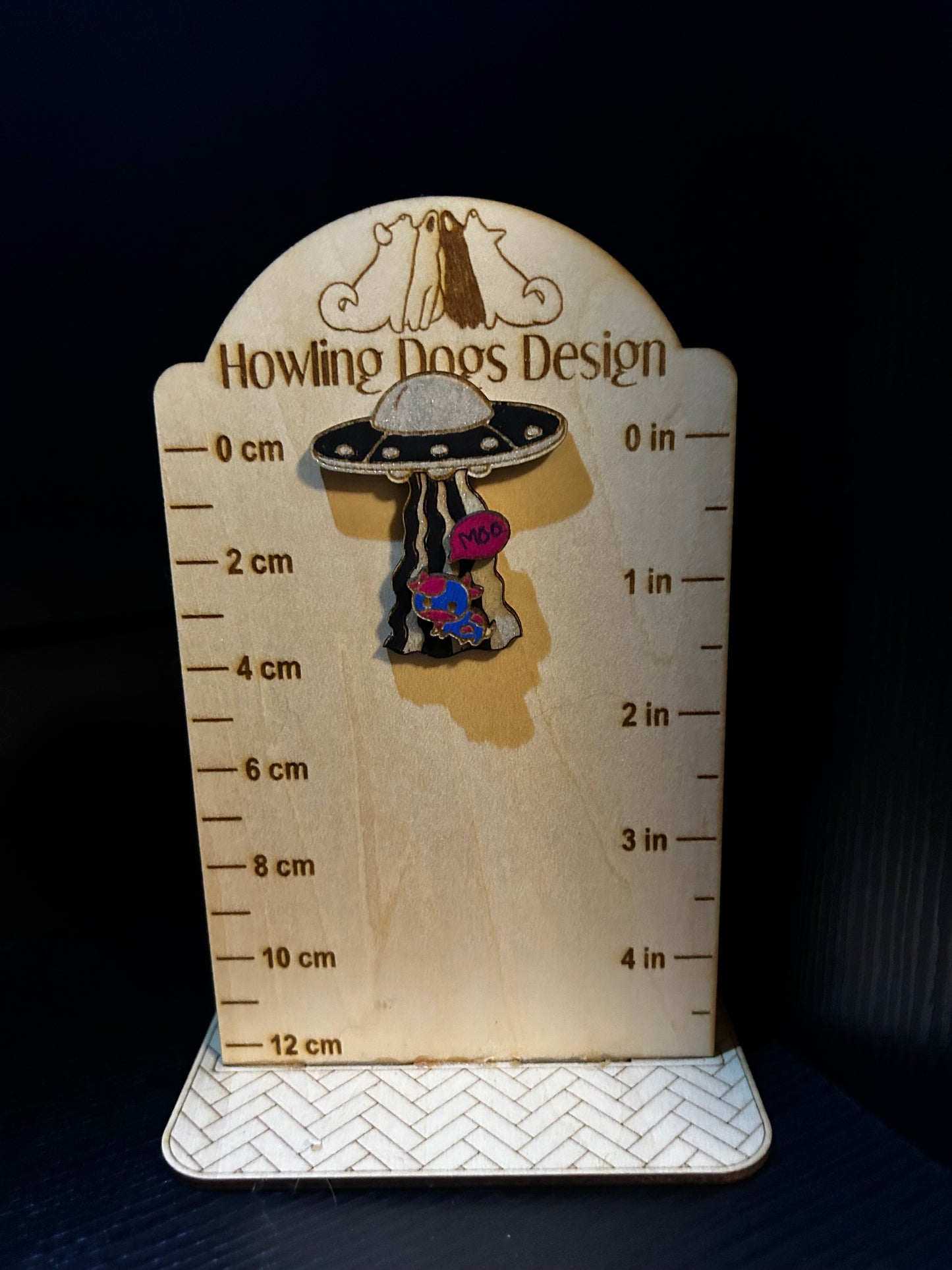Cow Abduction Pin