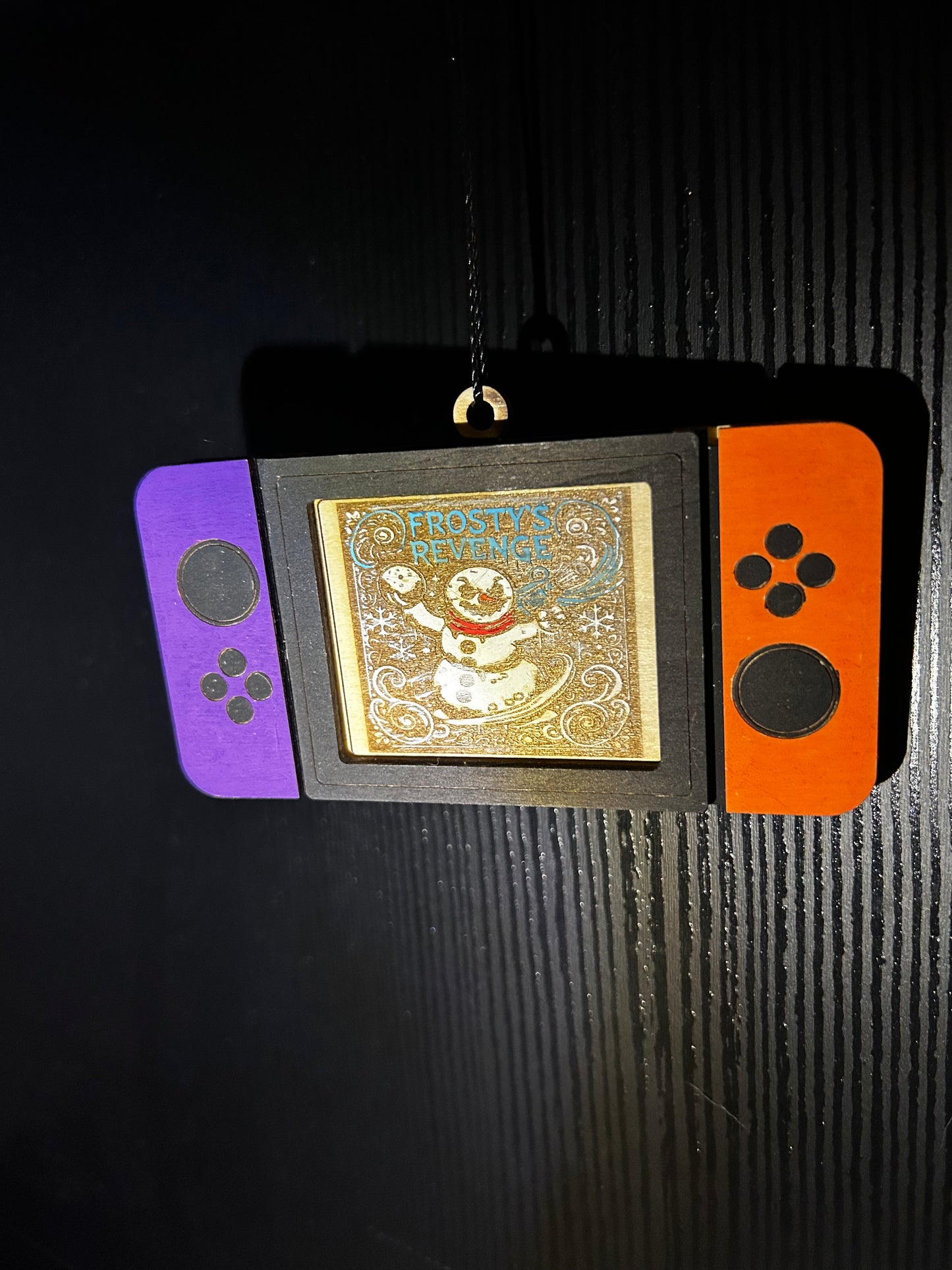 Nintendo Switch ornament with holiday game
