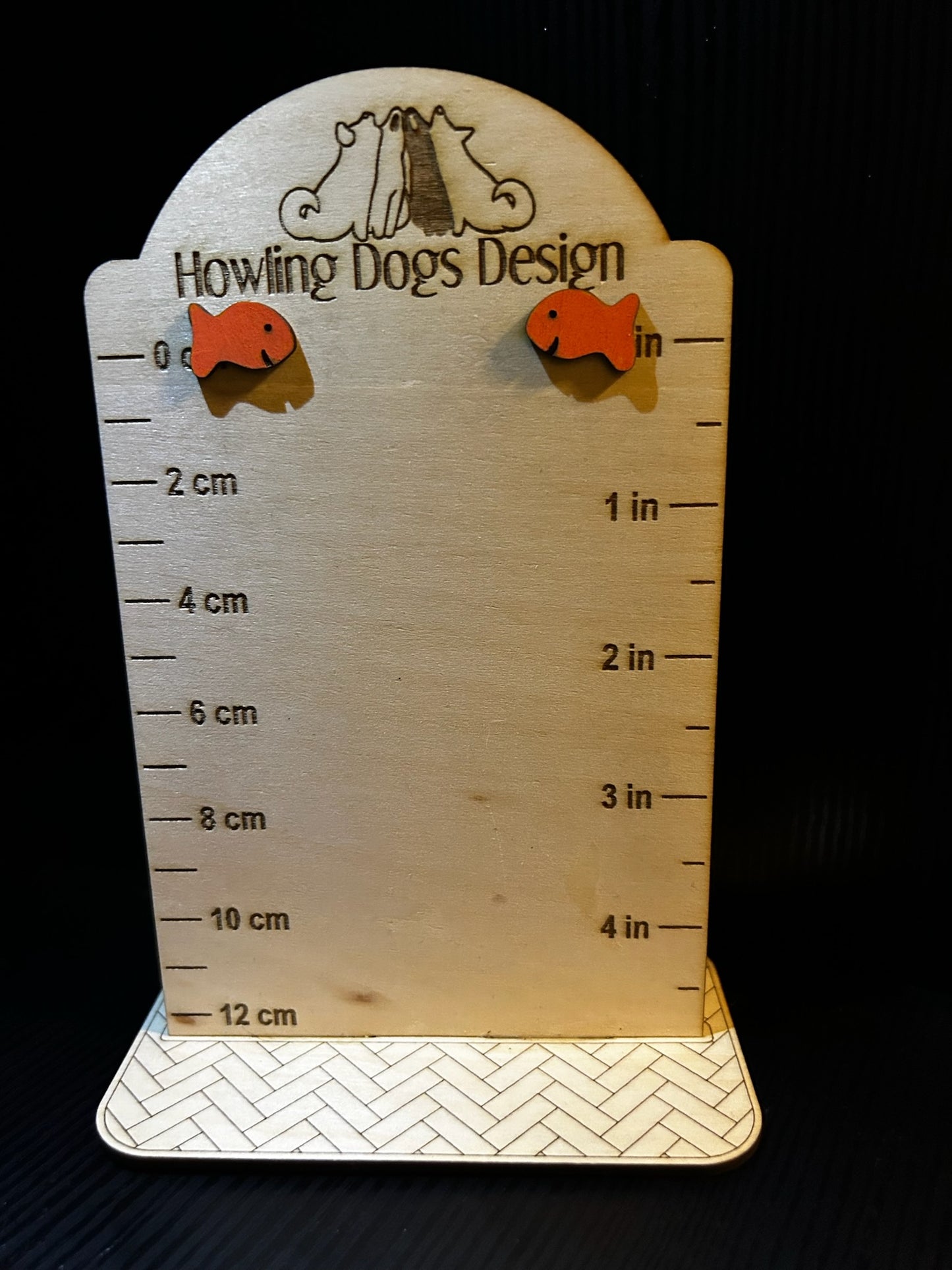 Goldfish snack earrings