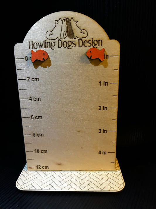 Goldfish snack earrings