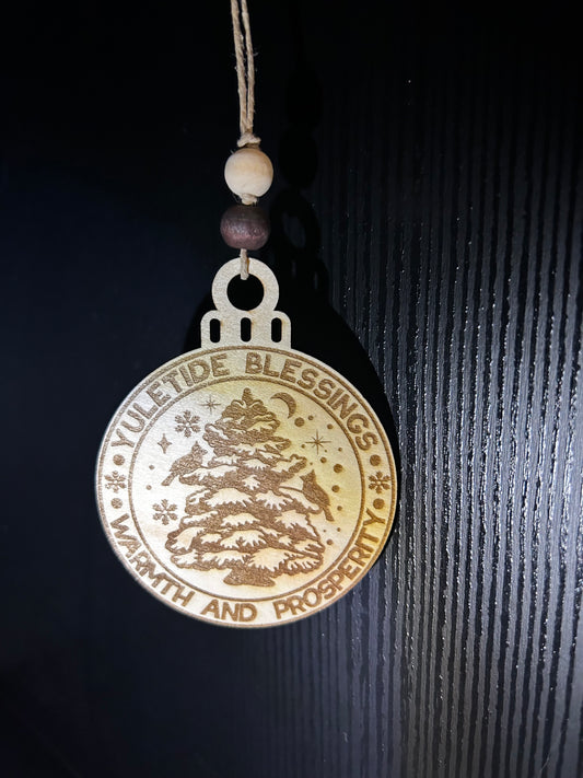 Yule Blessings ornament