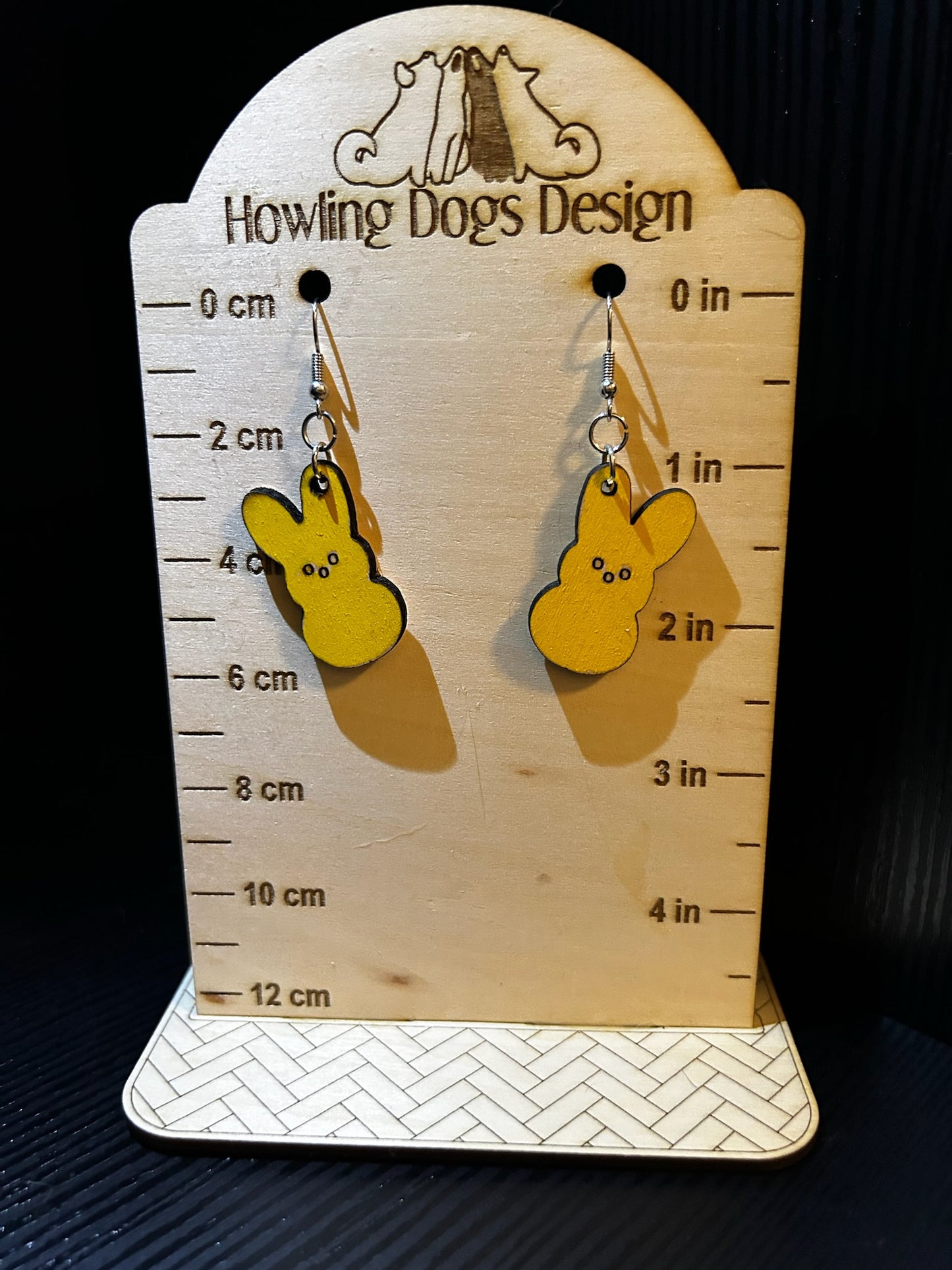 Peeps Bunny earrings