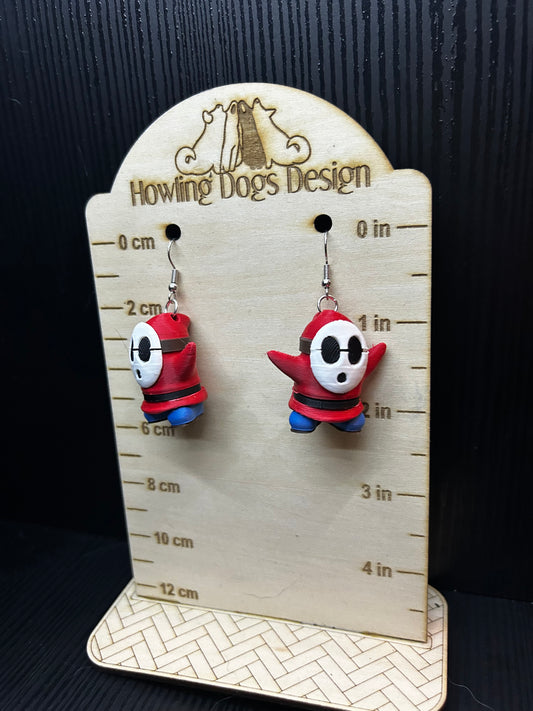 Mario Shy Guy Earrings