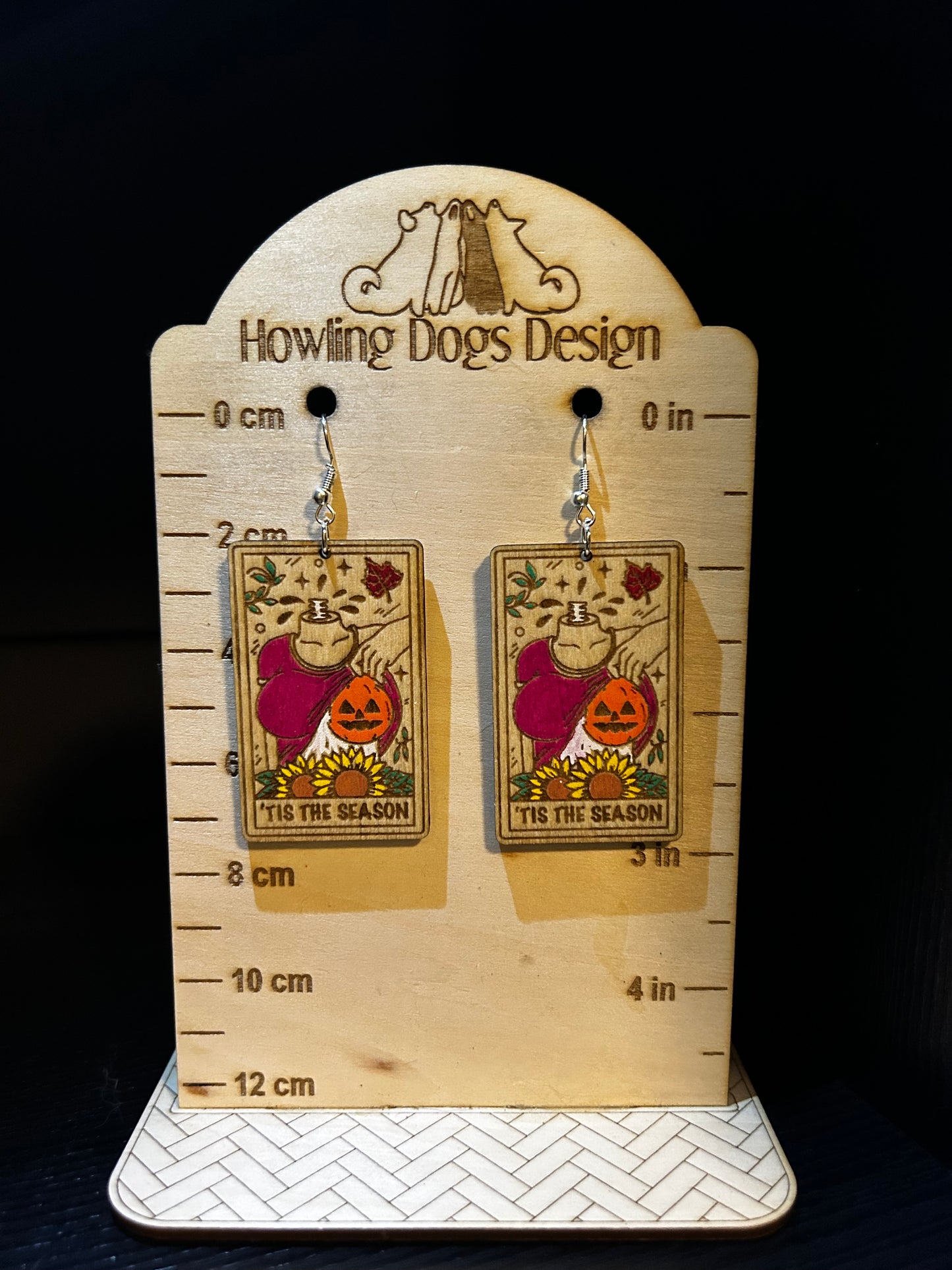 Tis the Season Fall Tarot Style Earrings