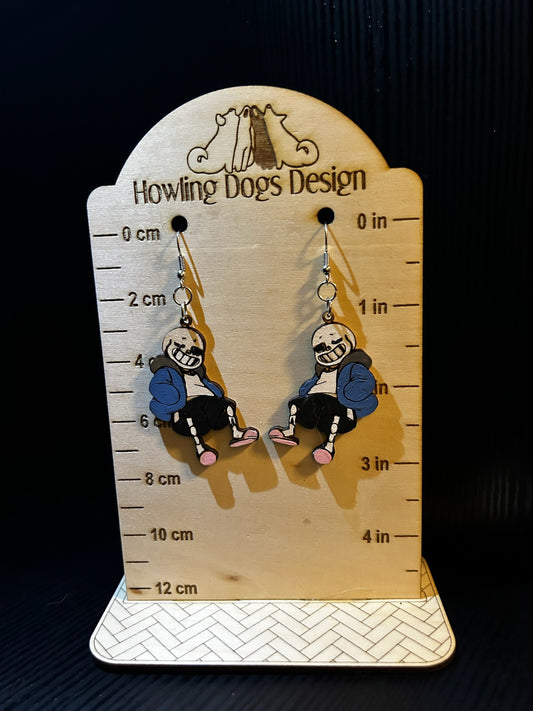 Sans Undertale earrings