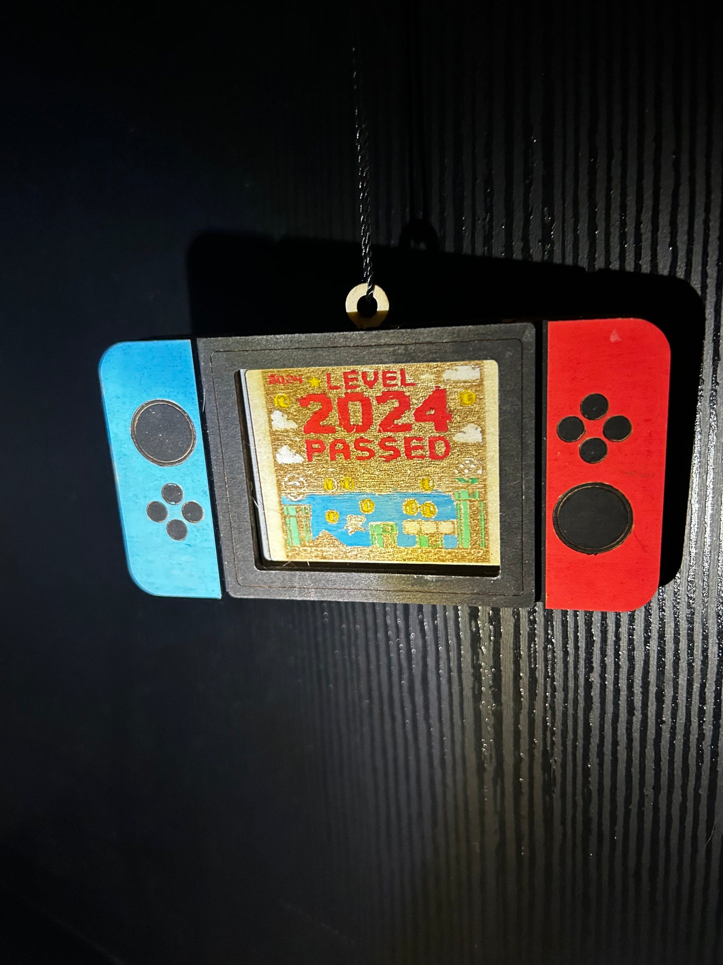 Nintendo Switch ornament with holiday game