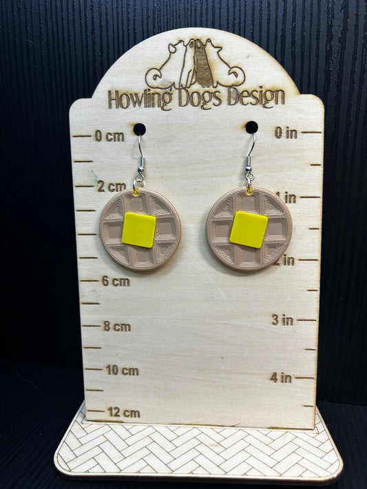 Waffle Earrings