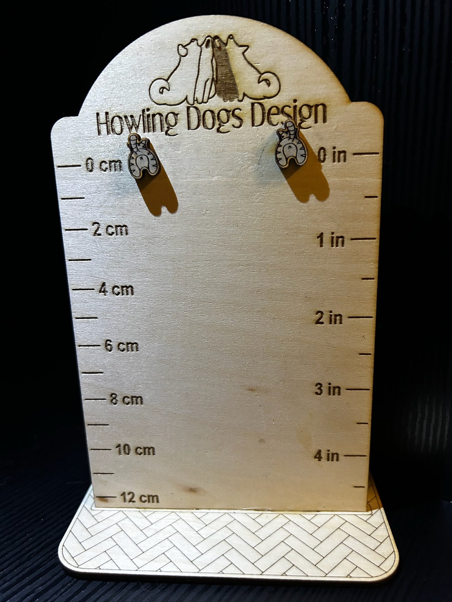Cat butt earrings