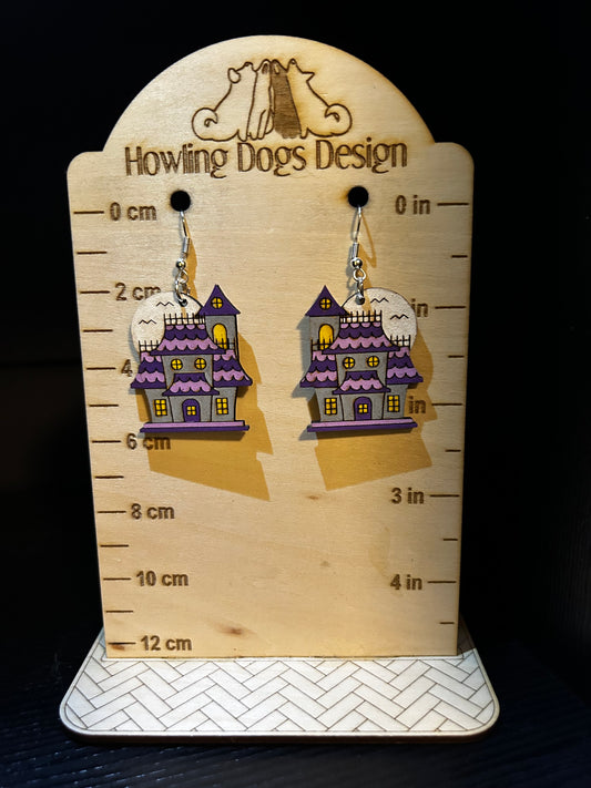Haunted House Earrings