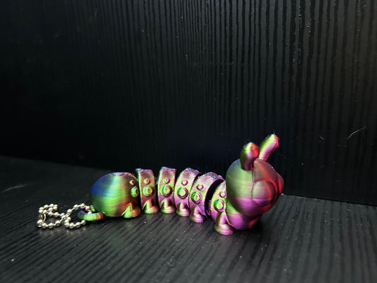 Articulated Caterpillar Keychain