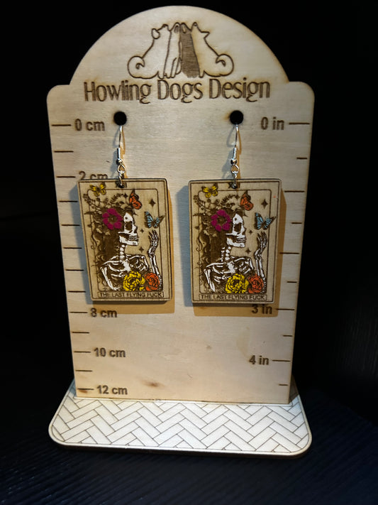 Last Flying F*ck Tarot Style Earrings