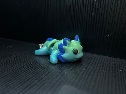 Articulated Axolotl Keychain