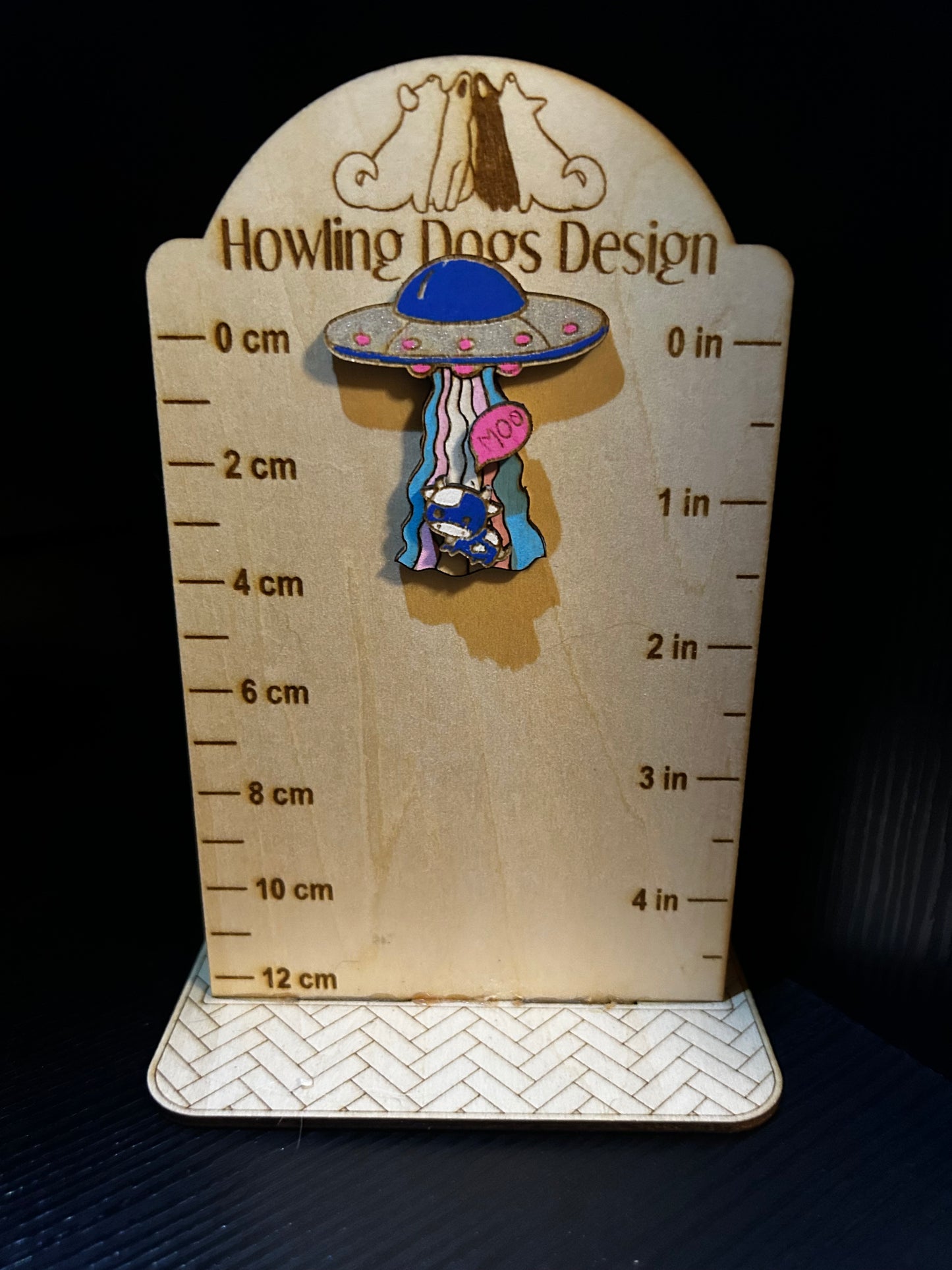 Cow Abduction Pin
