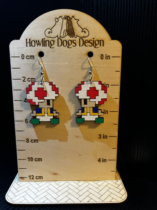 Pixel Toad earrings