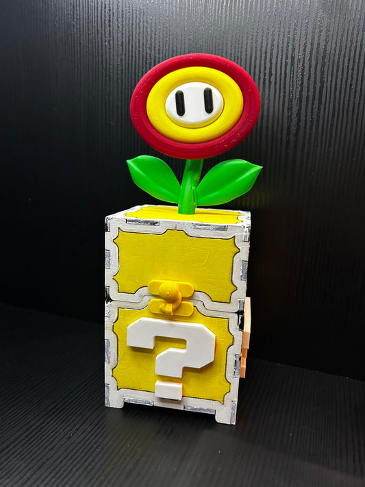 Mario Question Block Deck Box with Power Flower