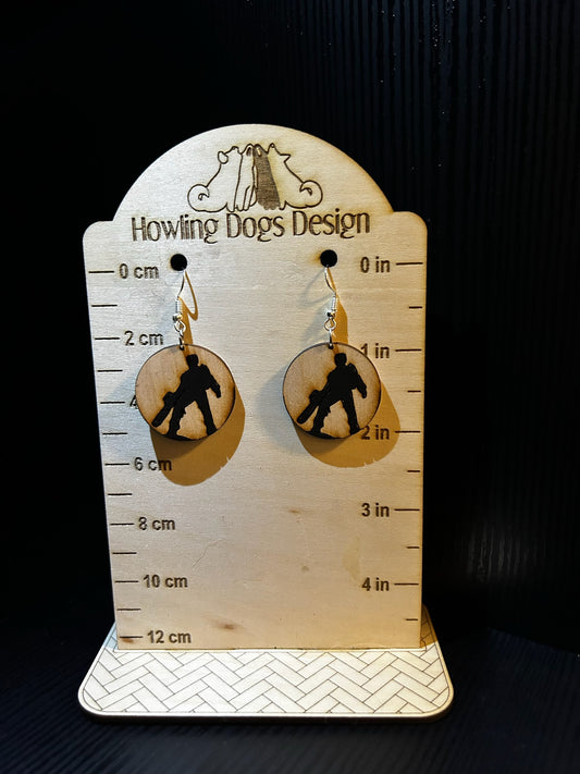 Evil Dead silhouette earrings