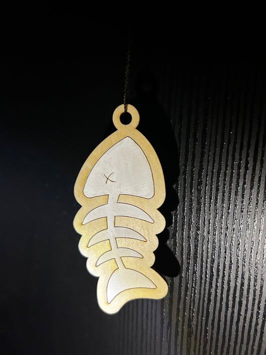 Fish bones ornament