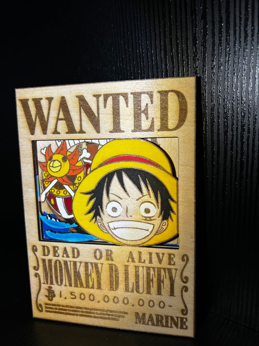 Luffy Wanted poster