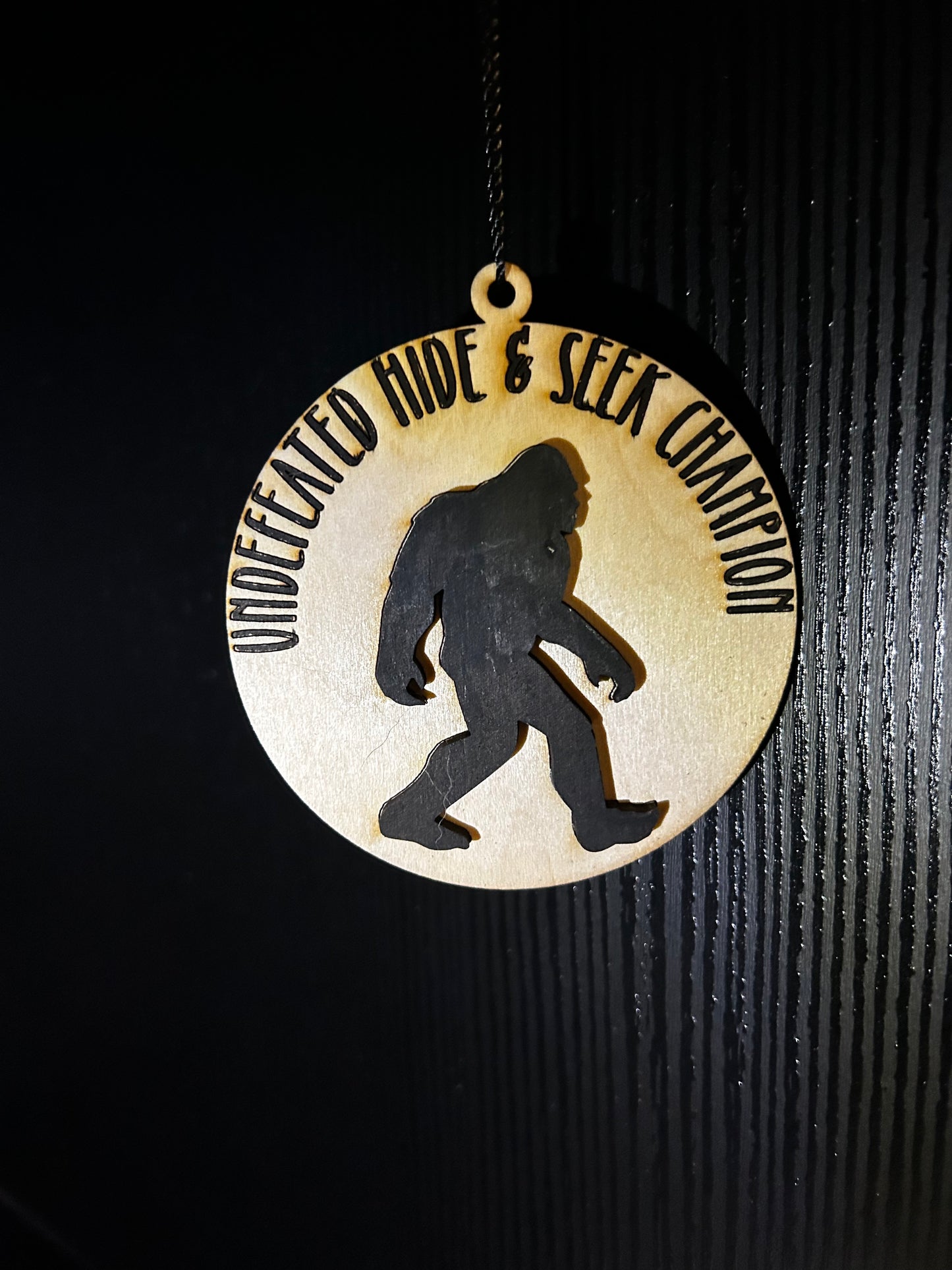 Undefeated Hide & Seek Champion Bigfoot Ornament