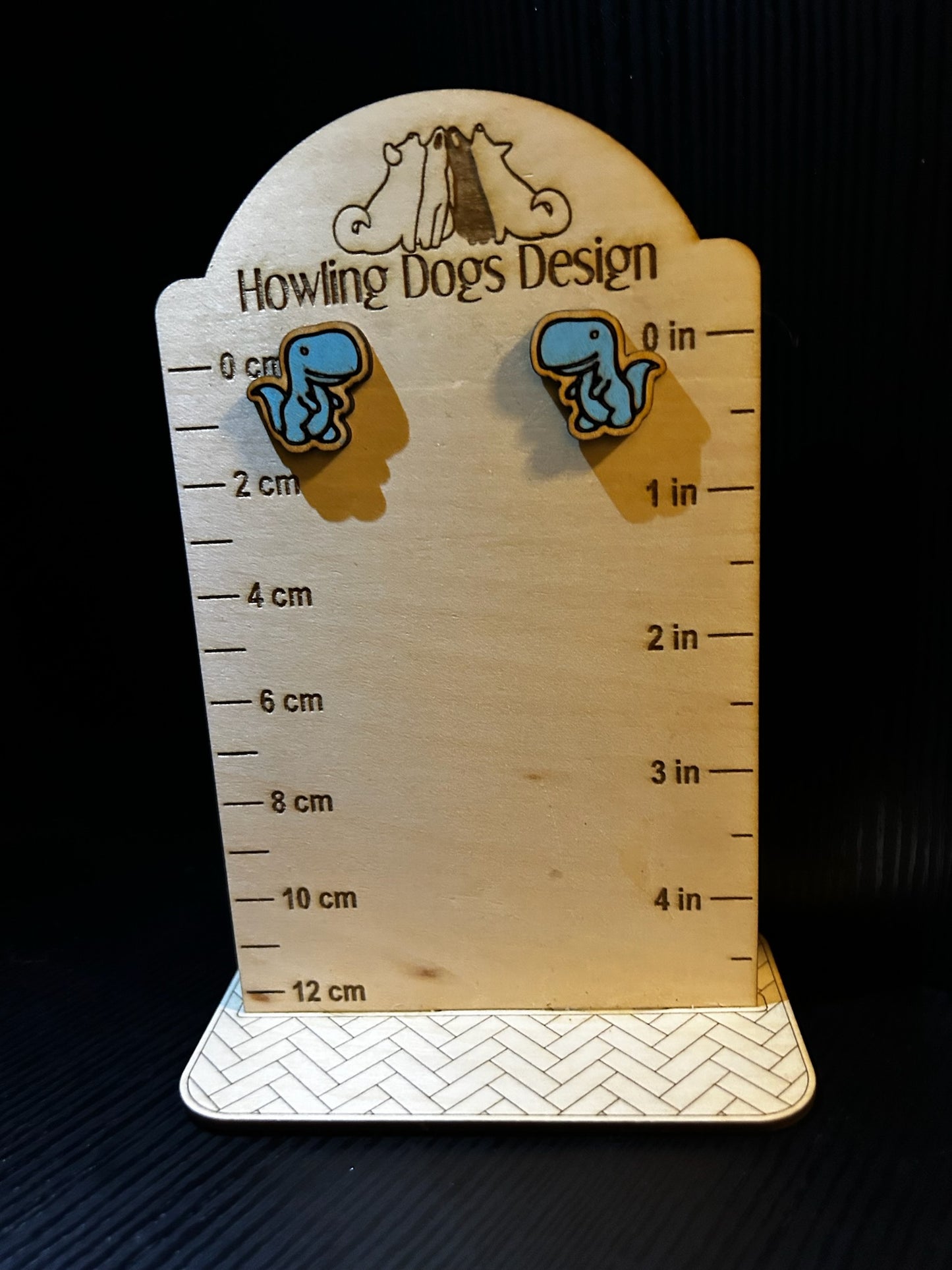 T-Rex Dinosaur earrings