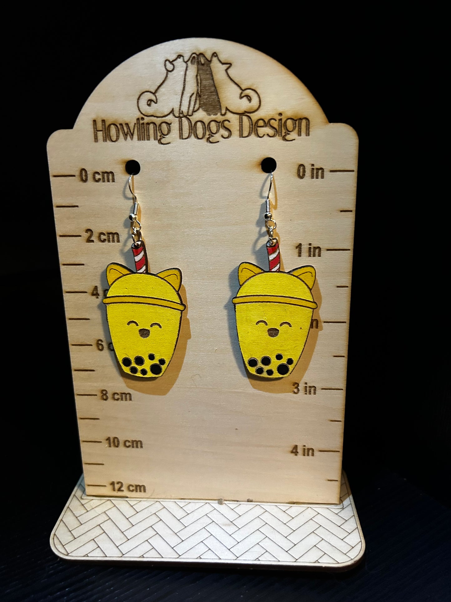 Kitty Boba Earrings