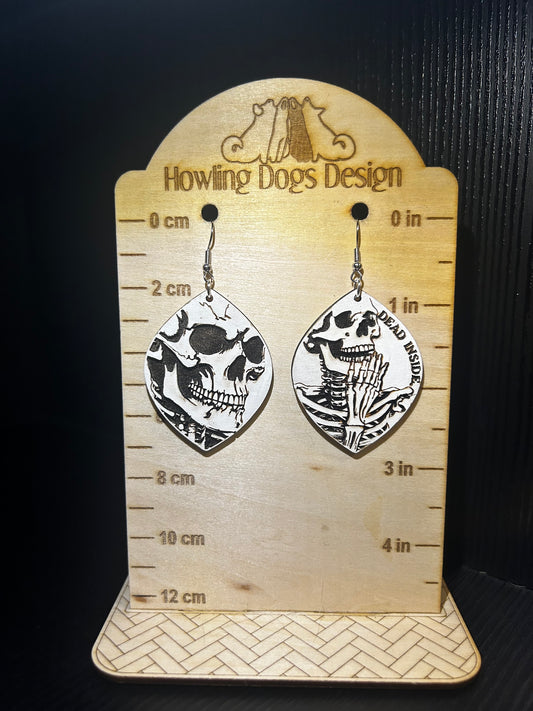 Dead Inside Skeleton Earrings