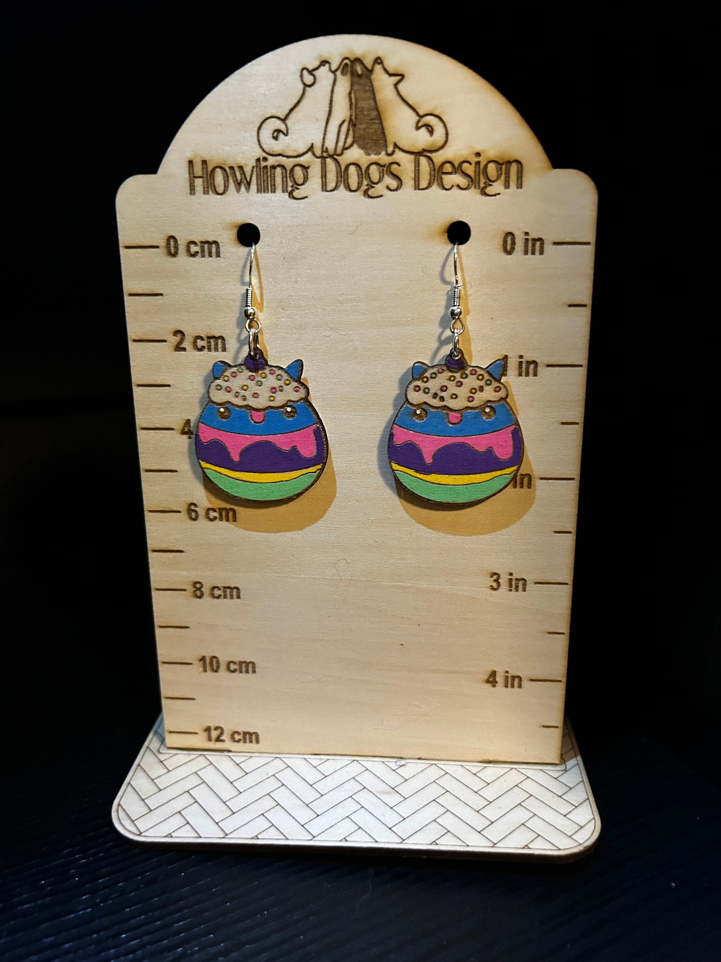 Llama Cake Earrings