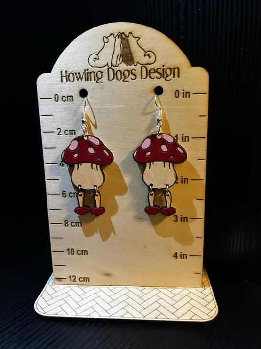 Dungeon Meshi Mushroom earrings