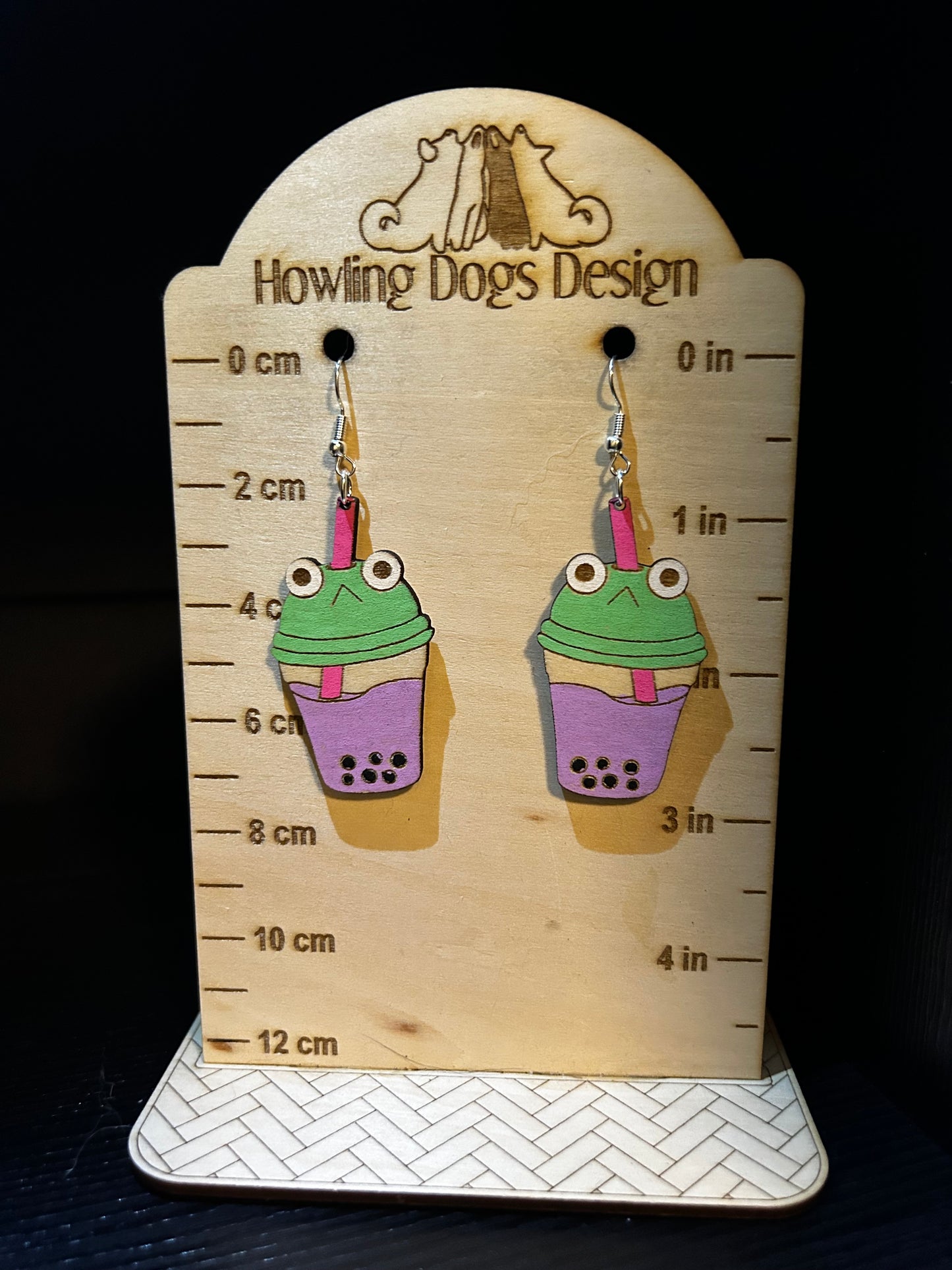 Frog Boba Earrings