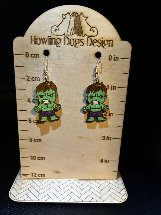 Incredible Hulk Earrings