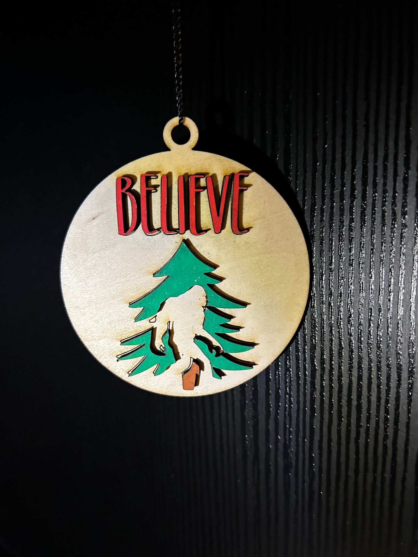 Believe Bigfoot Ornament