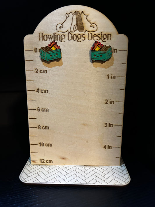 Dumpster Fire Earrings