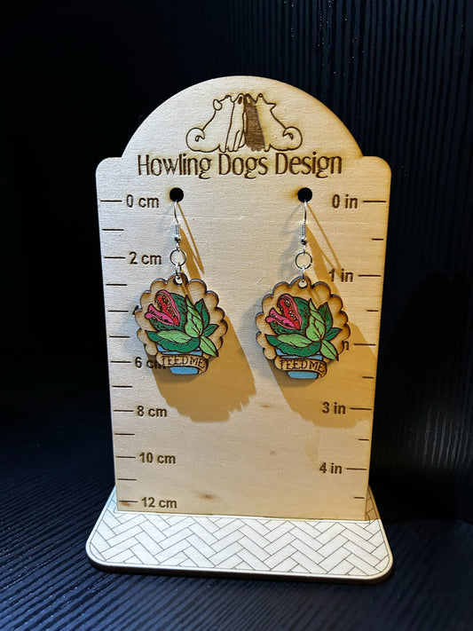 Audrey II earrings