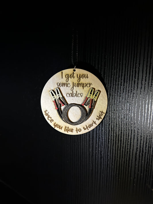 Jumper Cables Ornament