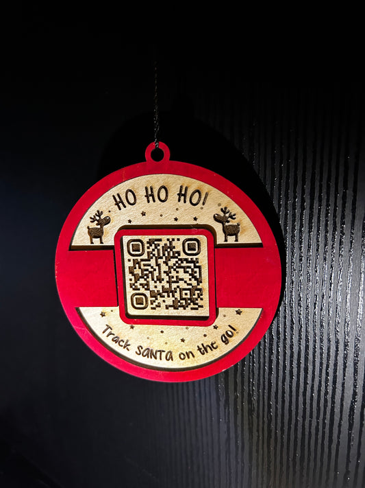 Santa tracking ornament