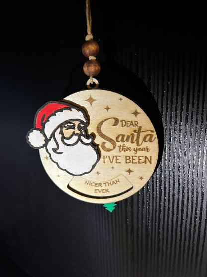 Dear Santa ornament