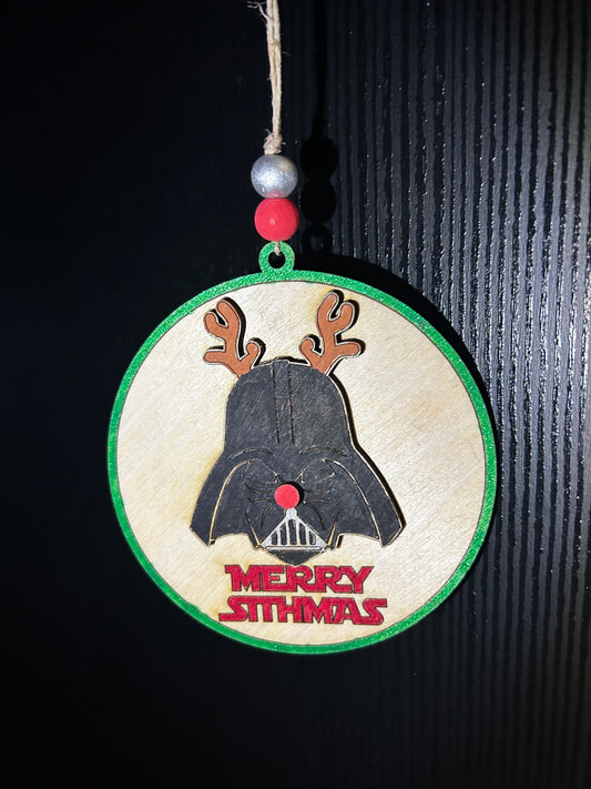 Darth Vader Reindeer Merry Sithmas Ornament