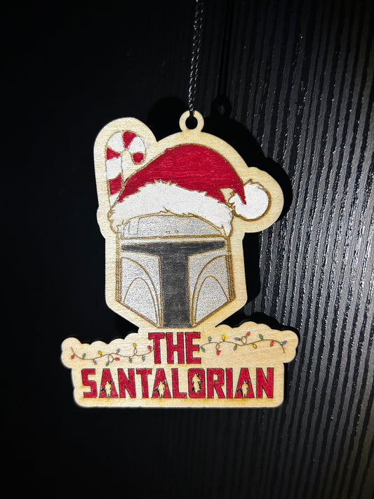 Mandalorian Santalorian ornament