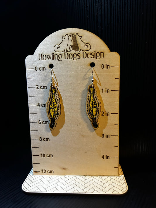 Rubber chicken earrings