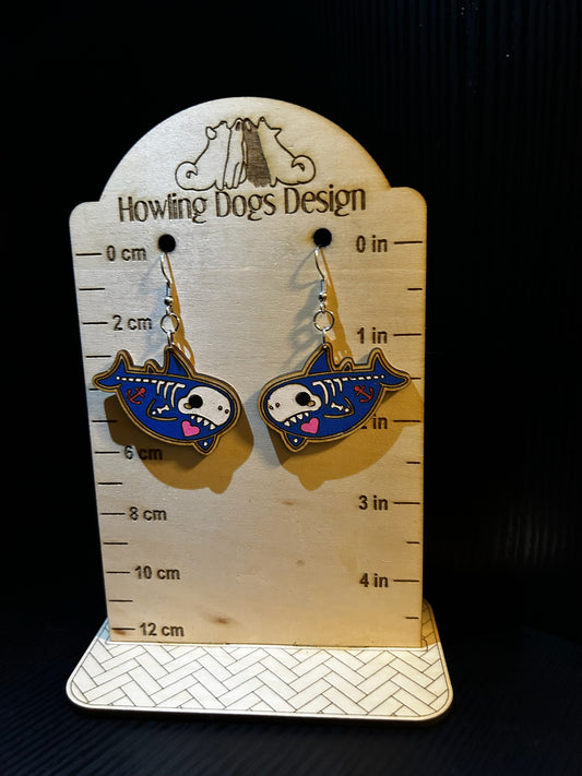 Shark Skeleton earrings