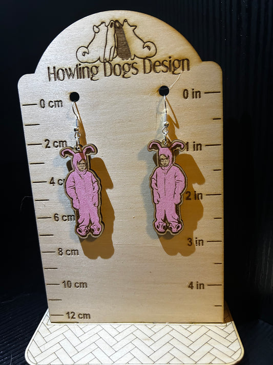 Ralphie Bunny Suit Earrings