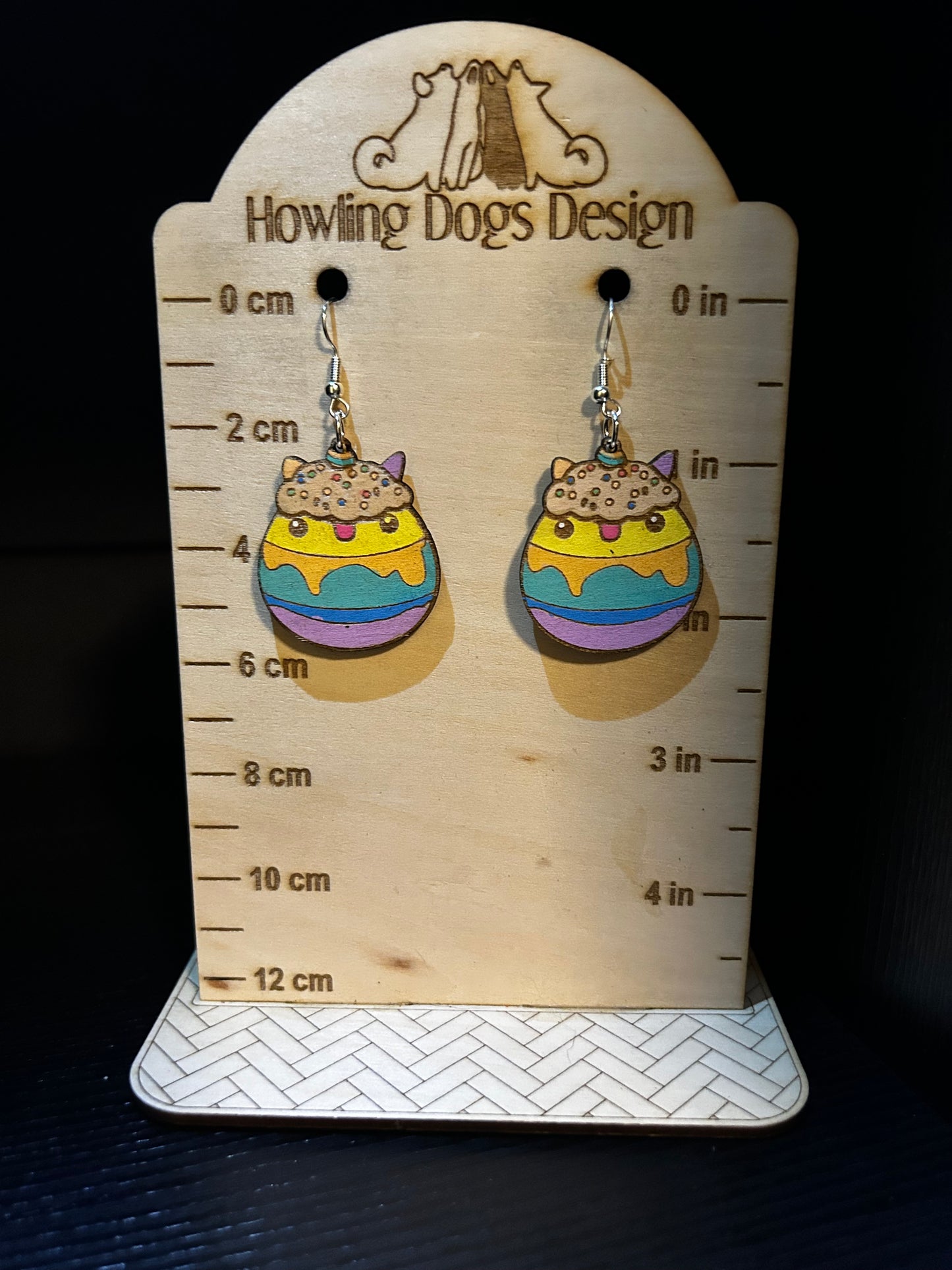 Llama Cake Earrings