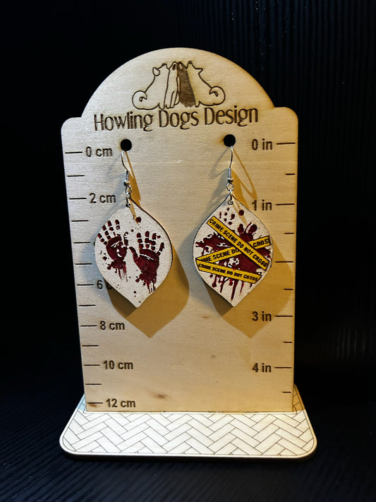 Crime Scene earrings