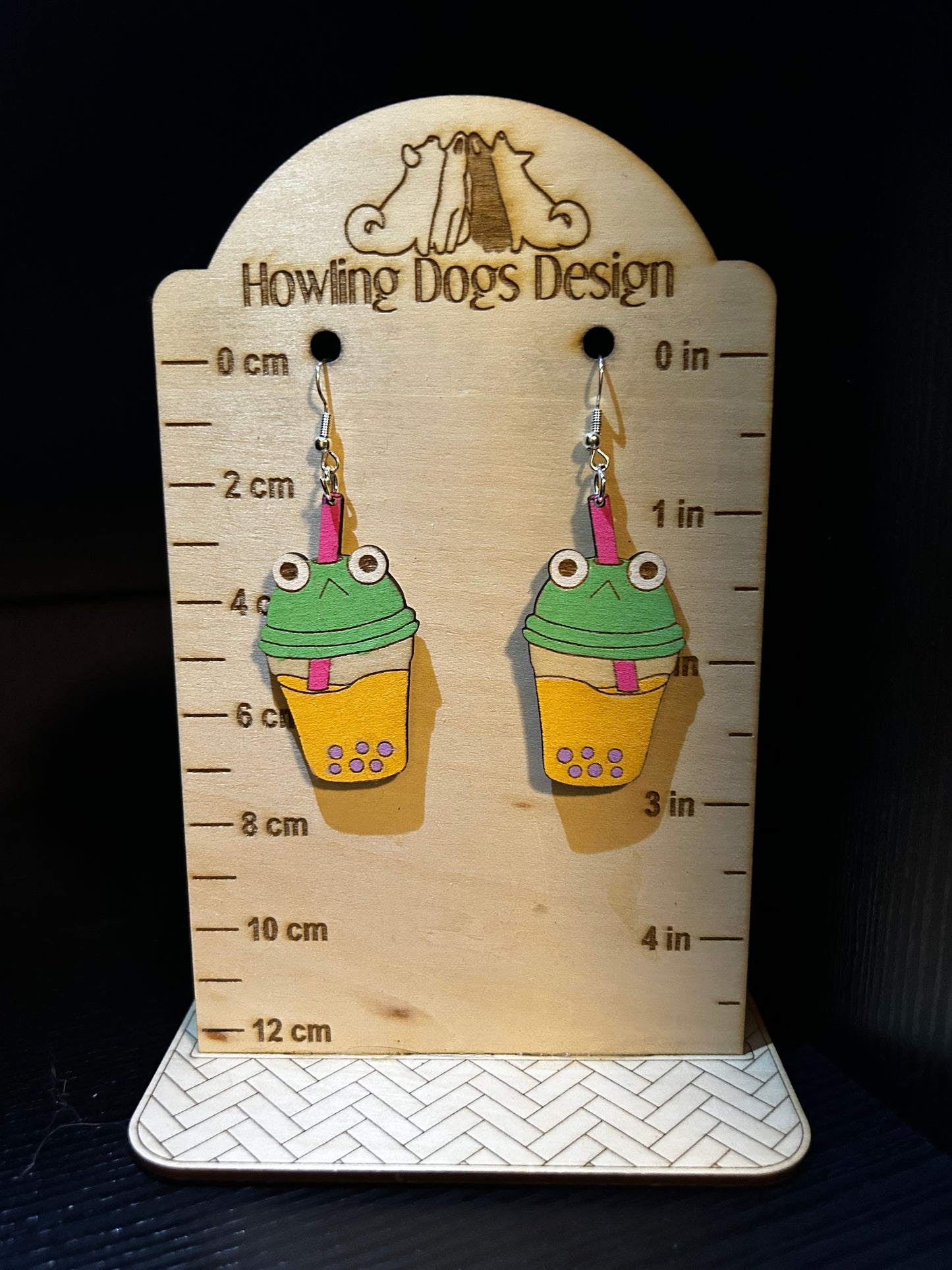 Frog Boba Earrings